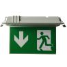 Buy cheap Double - Side Graphic LED Aluminum Exit Sign Ceiling Embedded Emergency Running Man from wholesalers