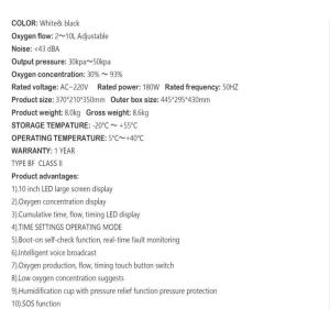 Buy cheap Home use 93% +-3% Purity Portable Oxygen Concentrator from wholesalers