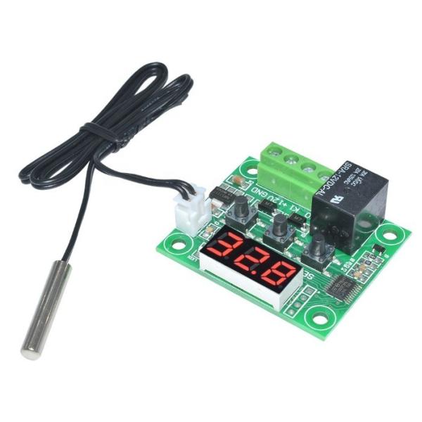 Buy cheap W1209 DC 12V Red LED W1209 Digital Thermostat Temperature Control Thermometer Module + NTC Waterproof Sensor Wire from wholesalers