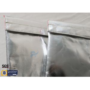 Fireproof Bag Document Cash Envelope 1022℉ Silver Non Itchy Fiberglass Cloth