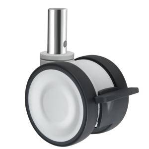 Buy cheap Elastic Thermoplastic Rubber Castor Wheel Medium Duty Twin Wheel Caster OEM ODM from wholesalers