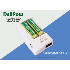 Buy cheap Delipow Portable 18650 Rechargeable Lithium Battery With Charger 2800mAh from wholesalers
