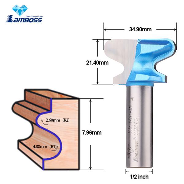 Buy cheap Lamboss A Double Finger Bit Trimming Milling Cutter Dovetail Router Bit For Woodworking from wholesalers