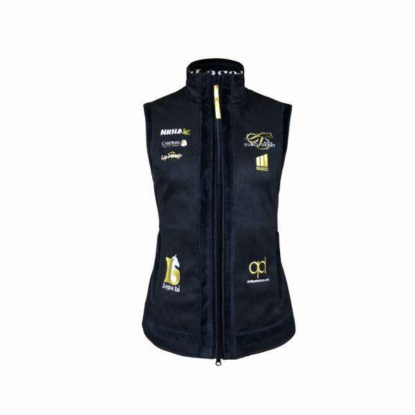 Unisex Windproof Custom Softshell Horse Racing Team Vest for Personalization and