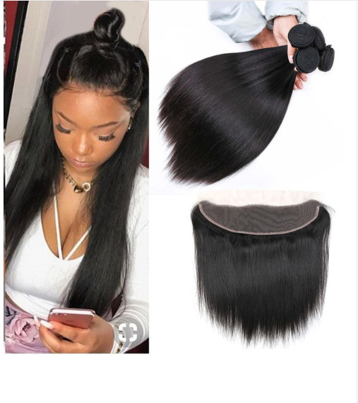 Quality 100% Malaysian Hair Extensions 13 X 4 Lace Frontal Length 8’’ -   24’’ for sale