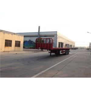 Buy cheap 3 Axles Steel Flatbed Semi Trailer Mechanical Suspension Leaf Spring 13mmx90mm from wholesalers