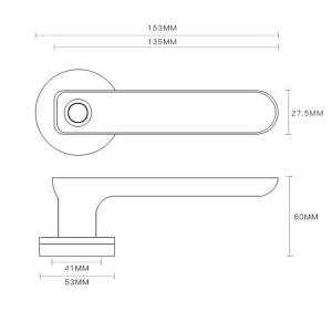 FCC Smart Lock With Handle