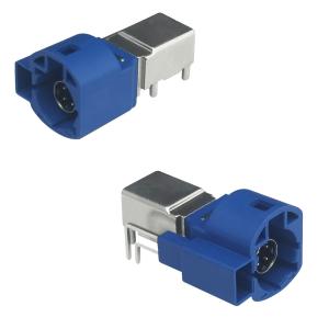 Buy cheap 4+2Pin C Code FAKRA HSD LVDS Connector Right Angle Type For GPS Telematics from wholesalers