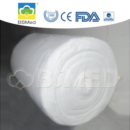 Quality Bleached Veterinary Cotton Wool Roll 100% Purity 1000g for sale