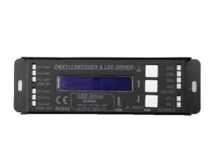 China Manual Dimming RGB LED Strip DMX Controller , DMX 512 Controller For LED Strip on sale