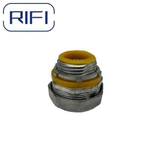 Buy cheap RIFI-Zinc Liquid Tight Flexible Conduit Straight Connector Bond To Boxes And Enclosures from wholesalers