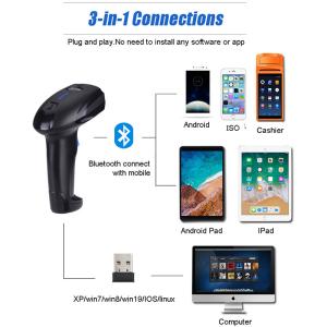 Buy cheap Wireless 2D Qr Code Scanner Portable Reader Bluetooth For Tablet IPad IOS PC POS from wholesalers