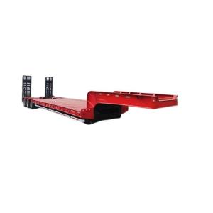 Buy cheap 3 Axle 60 Ton Lowbed Semi Truck Trailer with Hydraulic Ramps and Customization Option from wholesalers