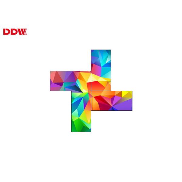 Buy cheap High Resolution Irregular Video Wall / 4 Screen Artistic Video Wall from wholesalers