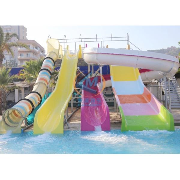 Fiberglass Large Pool Slide Swimming Pool Water Slide With Pool