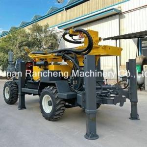 Buy cheap Wheel Trailer Mounted Borehole 220m Deep Water Well Drilling Rig Machine from wholesalers