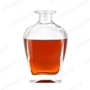 Buy cheap 750ml Glass Liquor Bottles with Customized Bottle Color and Custom Size in Triangle Shape from wholesalers