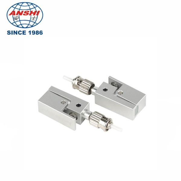 Anshi ST UPC Square Bare Adapter Flange Temporary Succeeded OTDR Test Optic Fiber Coupler Connector