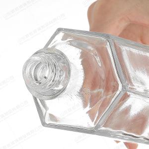 Buy cheap Glass Collar High Borosilicate Bottle for Liquor Whisky Gin Vodka Rum Tequila Ice Wine from wholesalers