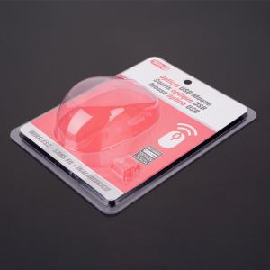 Transparent box with upper and lower lids, bottom surface, blister shell, mouse,