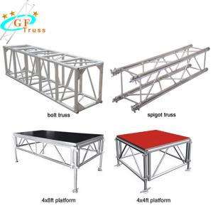 Buy cheap 4m No Rust Square Lighting Aluminum Spigot Truss 290mm from wholesalers