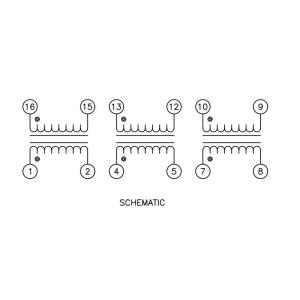 ST7032FNL SMT ETHERNET TRANSFORMER 10 Base-T Single Port 16 Pin