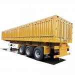 Buy cheap CIMC HUAJUN 3 Axle Side Tipper Semi Trailer with Lock Bar at Both Sides 60 Tons Semi Trailer from wholesalers