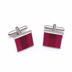 Buy cheap Shape Custom Enamel Cufflinks / Silver Plated Cufflinks With Hard Enamel from wholesalers