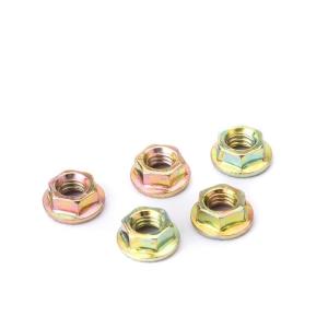 Stainless Steel Flange Nut General Industry M4 M5 M6 M8 M10 M12 Black Yellow