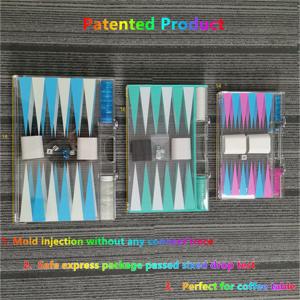 Buy cheap Pink Backgammon Pieces Checkers Custom Lucite Acrylic Backgammon Set from wholesalers