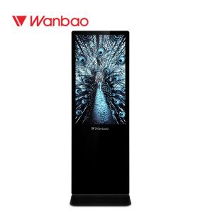43" Floor Standing LCD Advertising Player With Intelligent Broadcast Function