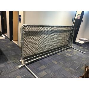 Buy cheap Crowd Control Chain Link Fabric Porta Fence Telescope Bottom Leg Design Ball-Field Applications from wholesalers