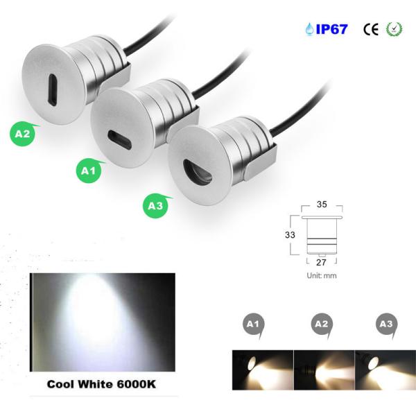 Mini Low Voltage Led Step Light Footlight Recessed Stair Lighting Tread Lights