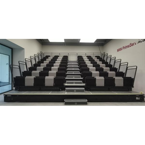 Buy cheap Customized Width And Height Retractable Bleacher Seating Easy Installation Guaranteed from wholesalers