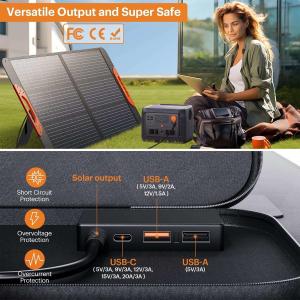 Buy cheap Custom Foldable Portable Monocrystalline Solar Panels 120W Mono PERC Solar Cell Charging Kit for Campers Motorhomes RV Outdoors from wholesalers