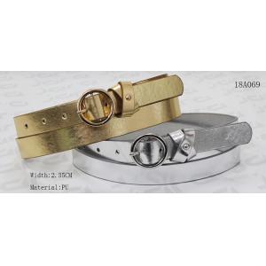 Buy cheap Womens Thin Gold Belt With Metal Stud On The Crossed Loops , 2.35cm Women'S Pants Belts from wholesalers