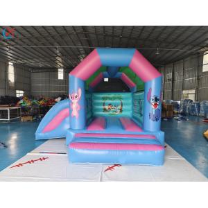 Commercial Inflatable Lilo & Stitch Bouncy House With Slide Combo