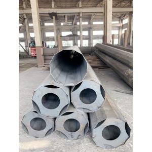 35KV Single / Double Circuits Hot Dip Galvanized Steel Pole For Electric