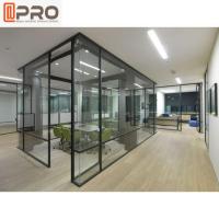 Buy cheap Modern Aluminum Glass Frame fixed Wall Cool Office Partitions product