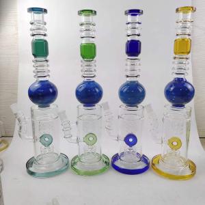 Buy cheap 19 Inches Borosilicate Glass Pipe Frosted Lookah Glass Smoking Bong from wholesalers