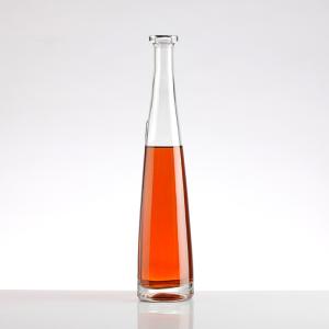 Buy cheap Super Flint Glass Customized Logo Painting Triangle Shape High Flint Color Empty Glass Bottles for Liquor from wholesalers