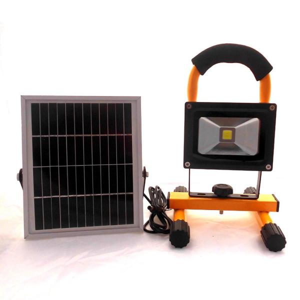 Buy cheap Ip65 waterproof portable 10w led flood light for garden with solar panel from wholesalers