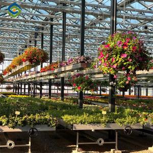 Buy cheap Toughened Clear Glass Flower Greenhouse Customized With Automatic Systems from wholesalers