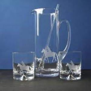 Factory Custom 1L Water Drinking Bottle Glass Transparent Water Jug Pitcher