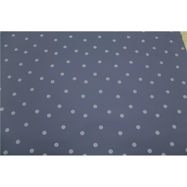 Abrasion Resistant Polyurethane Faux Leather Fabric White Dots 200g/㎡ Gram