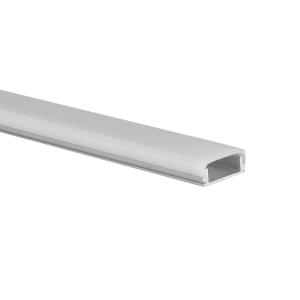 Buy cheap LED Strip Aluminium Profile with flat PC cover arch diffuser for surface mounting from wholesalers