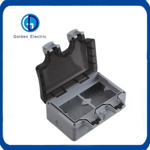 Buy cheap 10A IP66 Double Socket Weatherproof Switch Socket Box for Outdoor Electrical Solutions from wholesalers