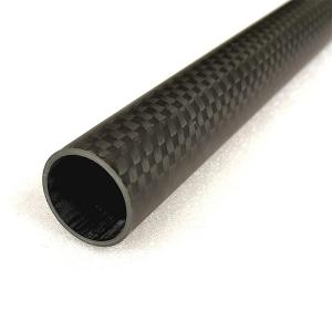 Buy cheap Epoxy Resin Woven Finish Roll Wrapped Carbon Fibre Pipe from wholesalers
