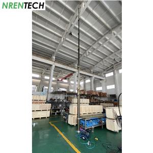 12m aluminum mobile telescoping mast 30kg payloads 2.55m closed height-pneumatic