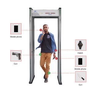 Adjustable Sensitivity Walk Through Metal Detector With LED Light And Sound